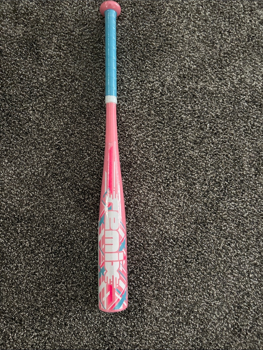 Easton Pink and Blue Youth Baseball Bat - Fun Graphic Design
